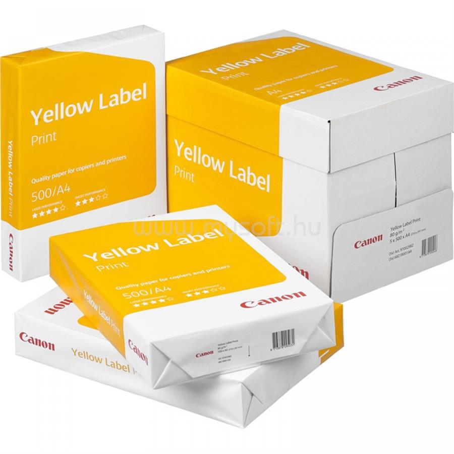 CANON Másolópapír A4, 80g, Yellow Label 500 ív/csomag