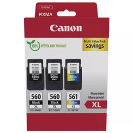CANON Patron 2x PG-560BK XL/ CL561Color XL Fekete/Színes multipakk  (2x14,3ml/1x12,2ml) 3712C009 small