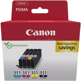 CANON Patron CLI-551 BK/C/M/Y Fekete/Cián/Magenta/Sárga multipakk 6509B015 small