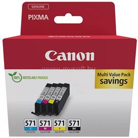 CANON Patron CLI-571 BK/C/M/Y Fekete/Cián/Magenta/Sárga multipakk 0386C008 small