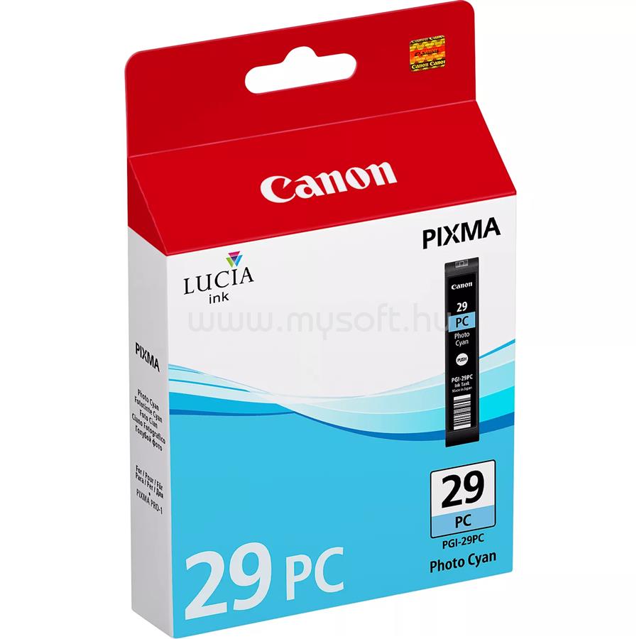 CANON Patron PGI-29PC Fotó Cián (36ml)
