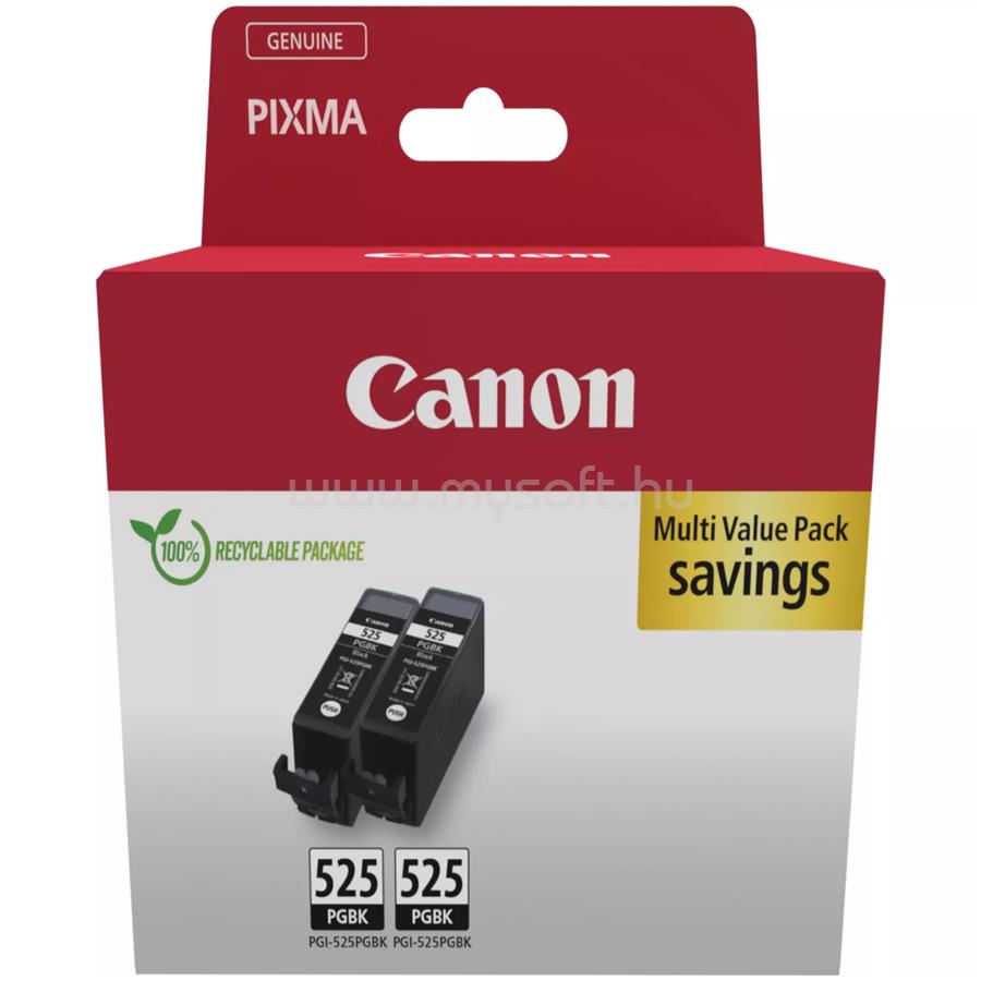 CANON Patron PGI-525PGBK Fekete multipakk (2x19ml)