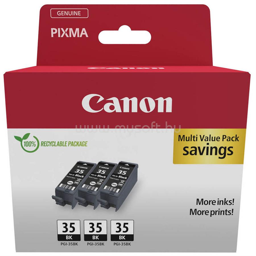 CANON PGI-35 fekete eredeti tintapatron triplacsomag