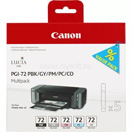 CANON Patron PGI-72PBK/GY/PM/PC/CO Fotó Fekete/Szürke/Fotó Magenta/Fotó Cián/Chroma Optimizer (5x14ml) 6403B007 small