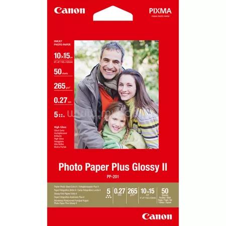 CANON PP201 Plus Glossy II 10x15 260g fényes fotópapír 50 ív