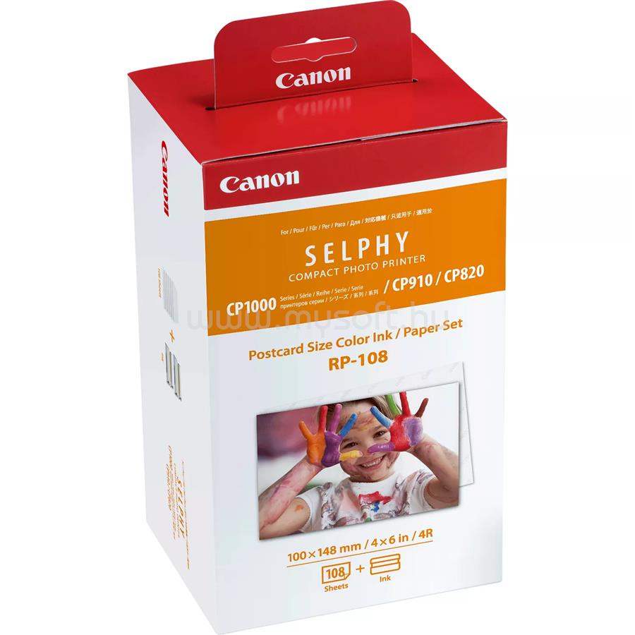 CANON RP-108 fotópapír + festék (10x15cm, 108 lap)