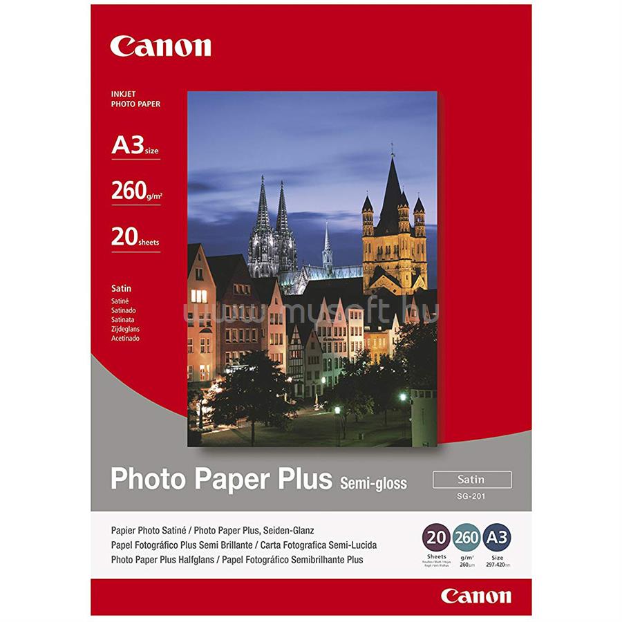 CANON SG201 Semi-Glossy A3 20lap fotópapír
