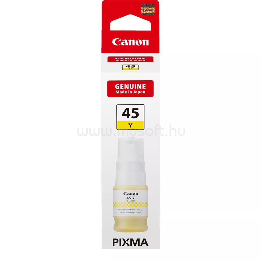 CANON Tintatartály GI-45Y Sárga (3000 oldal)