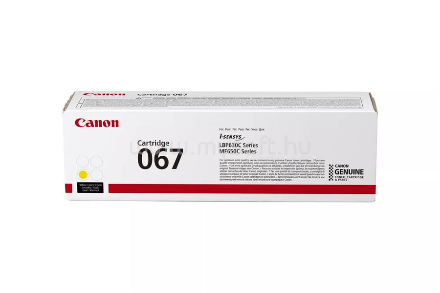 CANON Toner  CRG067 Sárga (1250 oldal)