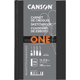 CANSON One 14x21,6 cm, álló, 100 g/m2, ragasztott fehér rajzpapírfüzet C200005568 small