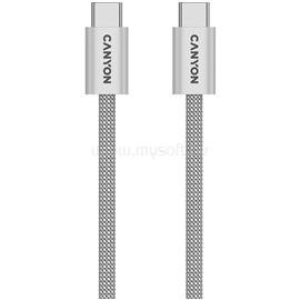 CANYON cable OnWire 60MG C-C 60W Magnet Braided 1m Light Grey CND-CCMG60AB15LG small