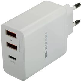 CANYON CNE-CHA08 univerzális hálózati töltő adapter fehér (QC) CNE-CHA08W small