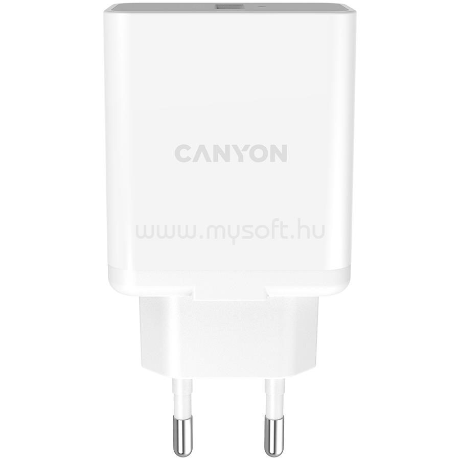 CANYON charger H-24 QC 3.0 24W USB-A White