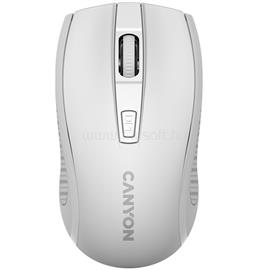 CANYON MW-7, 2.4Ghz wireless mouse, 6 buttons, DPI 800/1200/1600, with 1 AA battery ,size 110*60*37mm,58g,white CNE-CMSW07W small