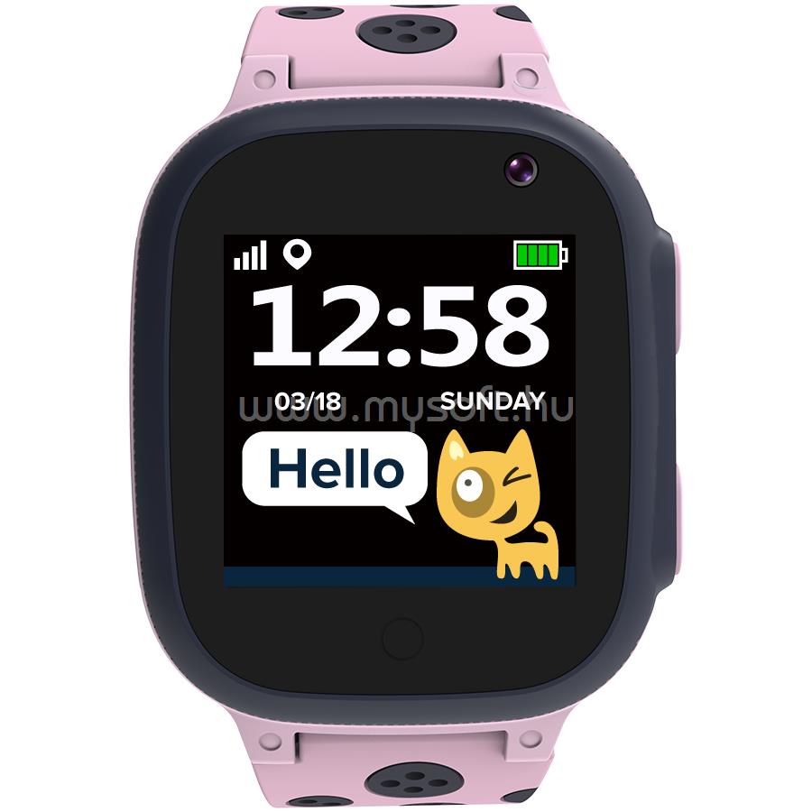 CANYON Sandy KW-34, Kids smartwatch, 1.44 inch colorful screen, GPS function, Nano SIM card, 32+32MB, Pink