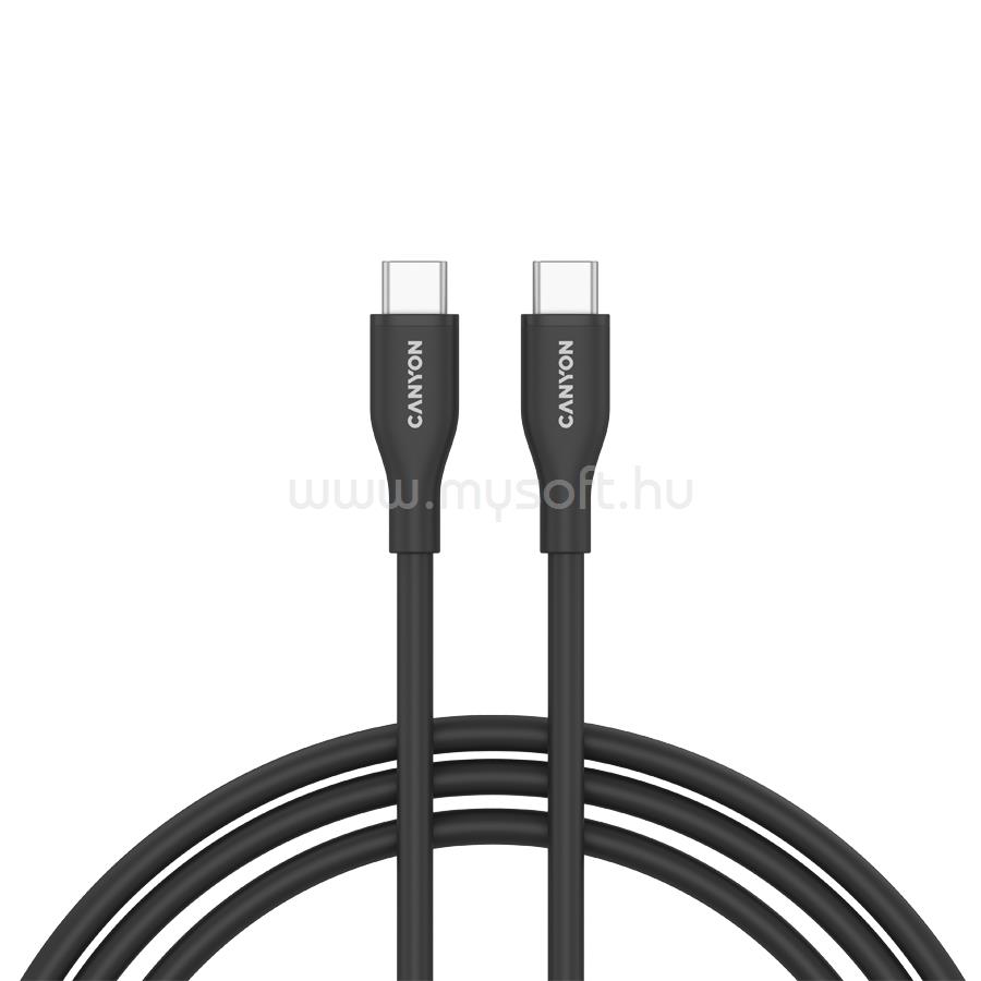 CANYON cable CC60SC10 C-C 60W 1m Silicon Black