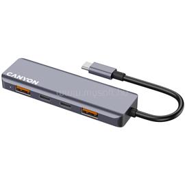 CANYON hub DS-18 5in1 USB-C Grey CNS-TDS18 small