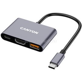 CANYON hub DS-4 3in1 USB-C Grey CNS-TDS4 small