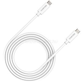 CANYON UC-42, cable, U4-CC-5A2M-E, USB4 TYPE-C to TYPE-C cable assembly 20G 2m 5A 240W(ERP) with E-MARK, CE, ROHS, white CNS-USBC42W small