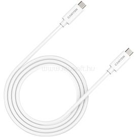 CANYON UC-44, cable, U4-CC-5A1M-E, USB4 TYPE-C to TYPE-C cable assembly 40G 1m 5A 240W(ERP) with E-MARK, CE, ROHS, white CNS-USBC44W small