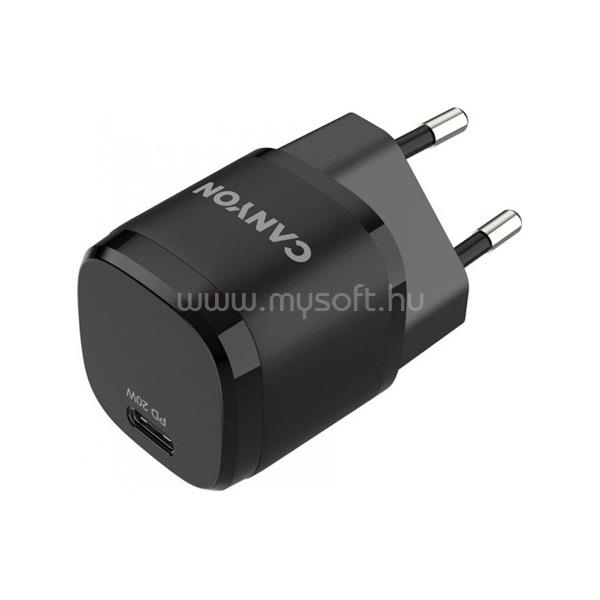 CANYON H-20-05 Mini 20W univerzális hálózati töltő adapter (fekete)