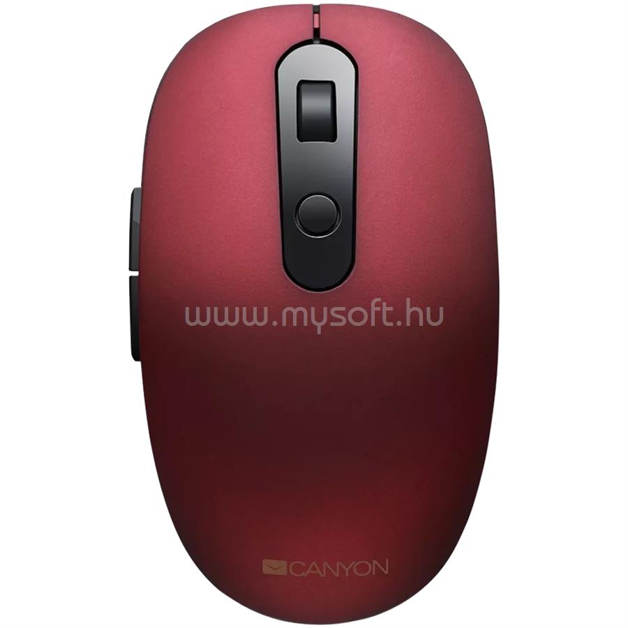 CANYON MW-9 optikai Bluetooth vezeték nélküli egér (piros-fekete)