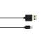 CANYON Töltőkábel, USB - LTG, Apple kompatibilis, fekete - CNS-MFICAB01B CNS-MFICAB01B small