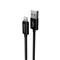 CANYON CNS-MFIC3B töltőkábel, USB - LTG, Apple kompatibilis, Szövetborítás, 1m (fekete) CNS-MFIC3B small