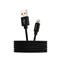 CANYON CNS-MFIC3B töltőkábel, USB - LTG, Apple kompatibilis, Szövetborítás, 1m (fekete) CNS-MFIC3B small
