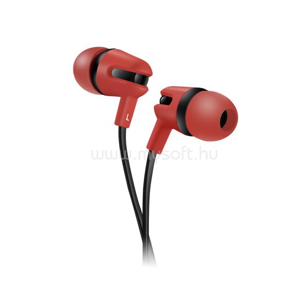 CANYON CNS-CEP4R vezetékes fülhallgató mikrofonnal (piros)