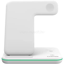 CANYON WS-303 3-in-1 15W univerzális vezeték nélküli töltő adapter fehér (Qi) CNS-WCS303W small
