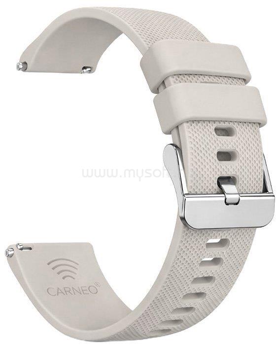 CARNEO Pay fizetőszíj szilikon, 22mm (világosszürke)