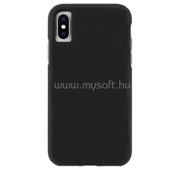 CASE-MATE iPhone XS Max 6.5 CASE-MATE TOUGH GRIP szilikon telefonvédő ütésállóság, csúszásgátló keret, FEKETE