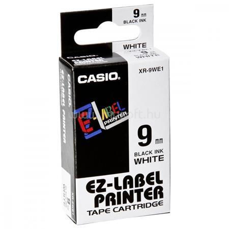 CASIO Feliratozógép szalag, 9 mm x 8 m, fehér-fekete