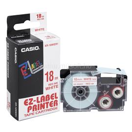 CASIO Feliratozógép szalag XR-18WER1 18mmx8m piros/fehér CASIO_981031 small