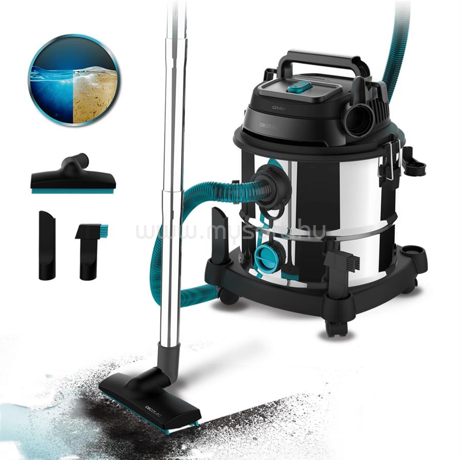 CECOTEC Conga Rockstar Wet & Dry Steel Max száraz- és nedves takarítógép