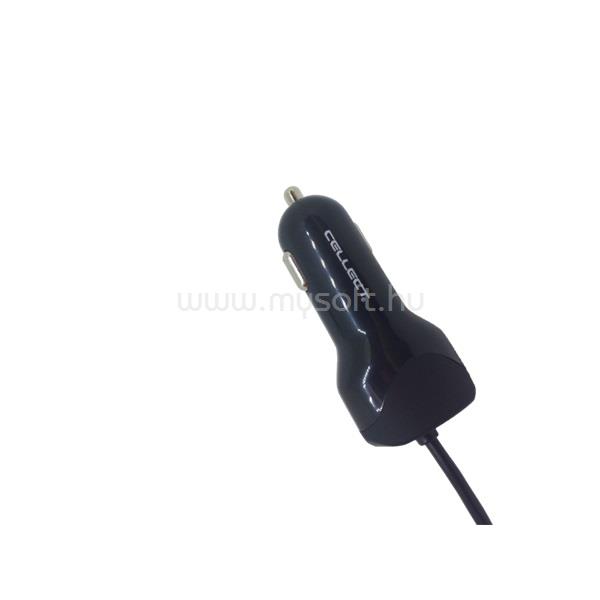 CELLECT MPCB-TYPEC-ADAPT-24A 2,4A univerzális Type-C USB autós töltő + 1x USB aljzat