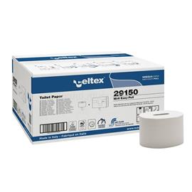CELTEX Toalettpapír 2 rétegű közületi belsőmagos átmérő: 16 cm 576 lap/tekercs 12 tekercs/karton Celtex_29150 fehér CELTEX_70797 small