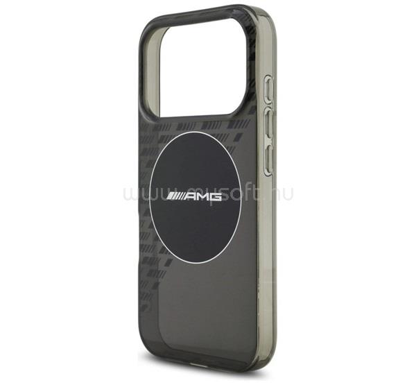 CG MOBILE iPhone 18 Pro / 17 Pro AMG DOUBLE LAYER TRANSPARENT SMOCKED MAGSAFE szilikon telefonvédő ütésállóság, MagSafe, FEKETE