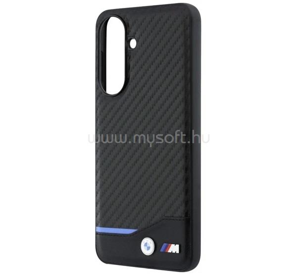 CG MOBILE Samsung A37 5G BMW M CARBON szilikon telefonvédő műanyag hátlap, MagSafe, FEKETE
