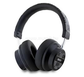 CG MOBILE DKNY PU LEATHER CHECKERED PATTERN bluetooth fejhallgató SZTEREO v5.3, mikrofon, FEKETE DKBHM2PCSHLK_ small