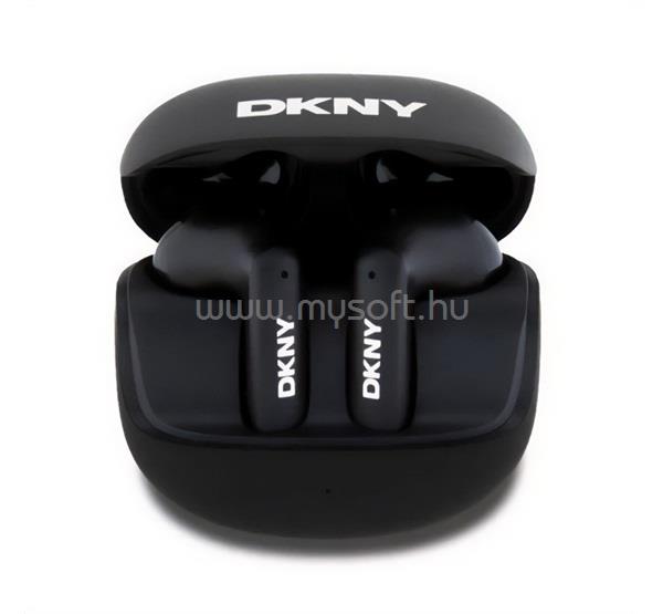 CG MOBILE DKNY SATINY FINISH bluetooth fülhallgató SZTEREO (v5.3, TWS, mikrofon, zajszűrő + töltőtok) FEKETE