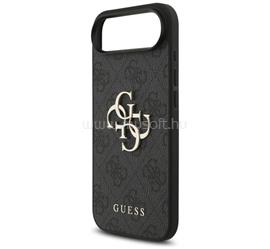 CG MOBILE iPhone Air GUESS 4G BIG LOGO szilikon telefonvédő ütésállóság, bőr hatású hátlap, FEKETE GUHCP17M4GMGGR small