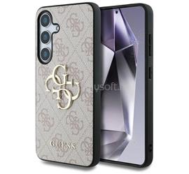 CG MOBILE Samsung S25 GUESS 4G BIG LOGO szilikon telefonvédő ütésállóság, bőr hatású hátlap, RÓZSASZÍN GUHCS25S4GMGPI small