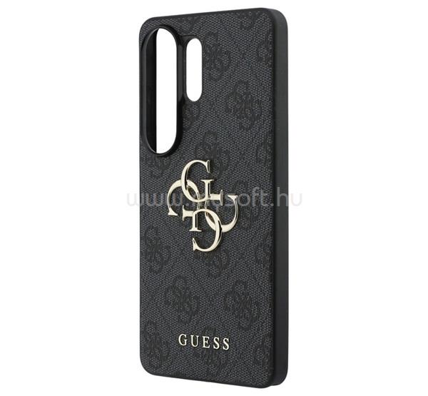 CG MOBILE Samsung S26 Ultra GUESS 4G BIG METAL LOGO műanyag telefonvédő ütésállóság, bőr hatású hátlap, FEKETE