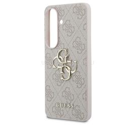 CG MOBILE Samsung S26 GUESS 4G BIG METAL LOGO műanyag telefonvédő ütésállóság, bőr hatású hátlap, RÓZSASZÍN GUHCS26S4GMGPI small