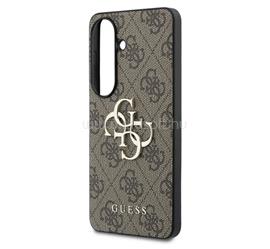 CG MOBILE Samsung S26 GUESS 4G BIG METAL LOGO műanyag telefonvédő ütésállóság, bőr hatású hátlap, SÖTÉTBARNA GUHCS26S4GMGBR small