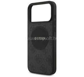 CG MOBILE iPhone 18 Pro Max / 17 Pro Max GUESS 4G CIRCLE CLASSIC LOGO szilikon telefonvédő ütésállóság, MagSafe, FEKETE GUHMP17XP4PGRSGK small