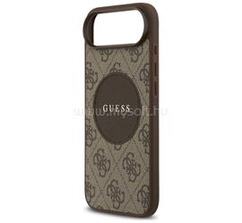 CG MOBILE iPhone Air GUESS 4G CIRCLE CLASSIC LOGO szilikon telefonvédő ütésállóság, MagSafe, SÖTÉTBARNA GUHMP17MP4PGRSGW small