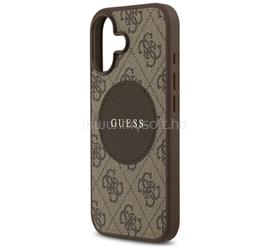 CG MOBILE iPhone 17 GUESS 4G CIRCLE CLASSIC LOGO szilikon telefonvédő ütésállóság, MagSafe, SÖTÉTBARNA GUHMP17SP4PGRSGW small